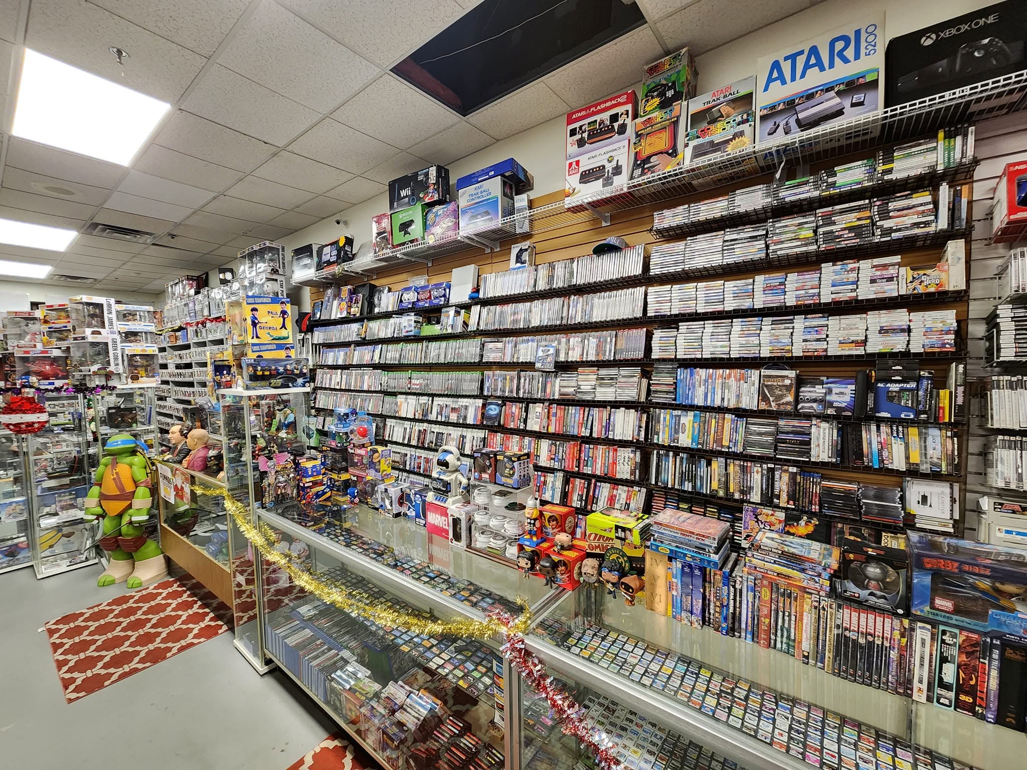 The game wall at M&J